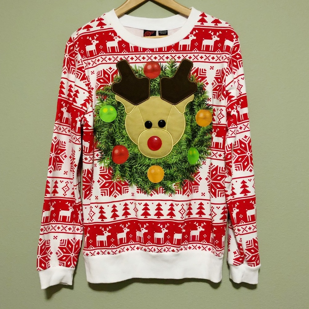 MAD Engine Reindeer Sweater - L